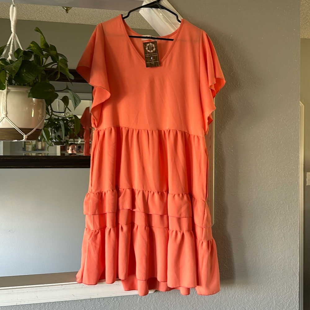 Boutique ruffle dress